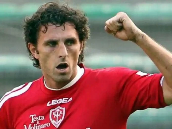 Denis Godeas con la maglia della Triestina