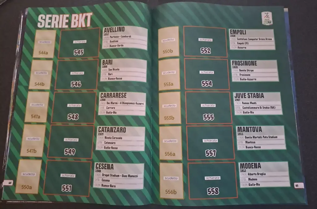 figurine serie b 2026